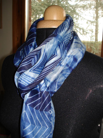 Untitled - Shibori print scarf